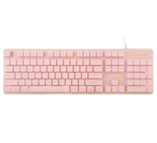 Tastiera Gaming USB 104 Tasti con Retroilluminazione LED Bianca - White Shark ICSB-TACHIPK