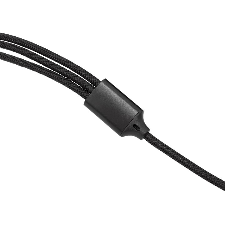 Multi Cavo di Ricarica da USB tipo A a USB-C MicroUSB e 8-pin 1m Nero - Sbox ICSB-USB3IN1