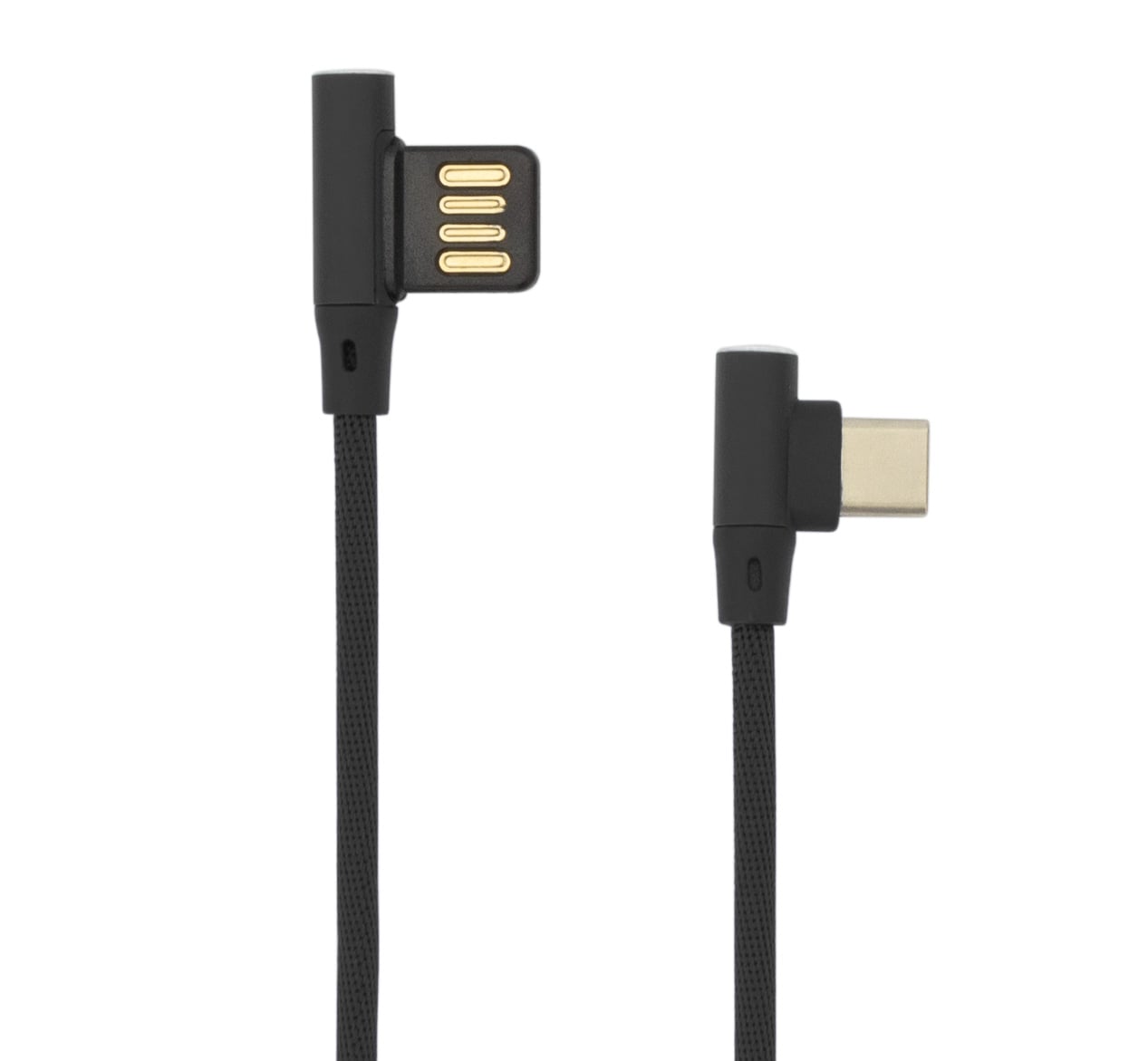 USB cable Angle 90 ° USB-A/USB-C 1.5 m Black - Sbox ICSB-USBC 90 B