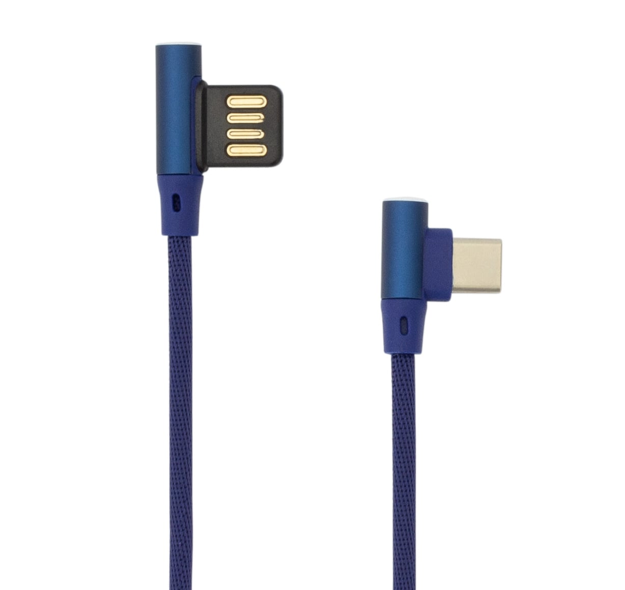 USB Cable Angle 90 ° USB-A/USB-C 1.5 m Blue - Sbox ICSB-USBC 90 BL