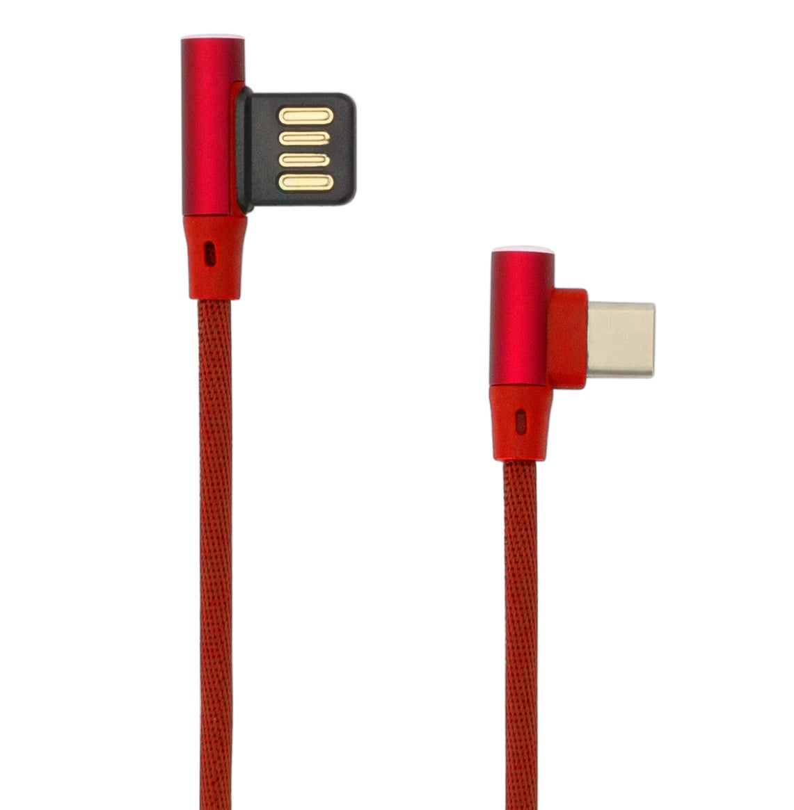 USB Cable Angle 90 ° USB-A/USB-C 1.5 m Red - Sbox ICSB-USBC 90 RE