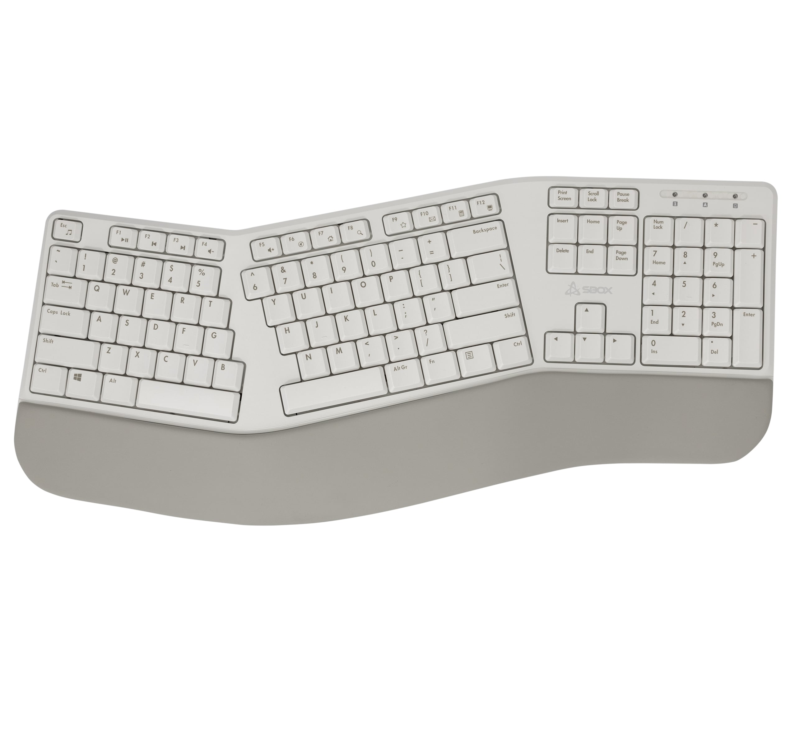 Ergonomic Keyboard Wireless 105 Keys, 2,4 GHz - Sbox ICSB-WK 905 US