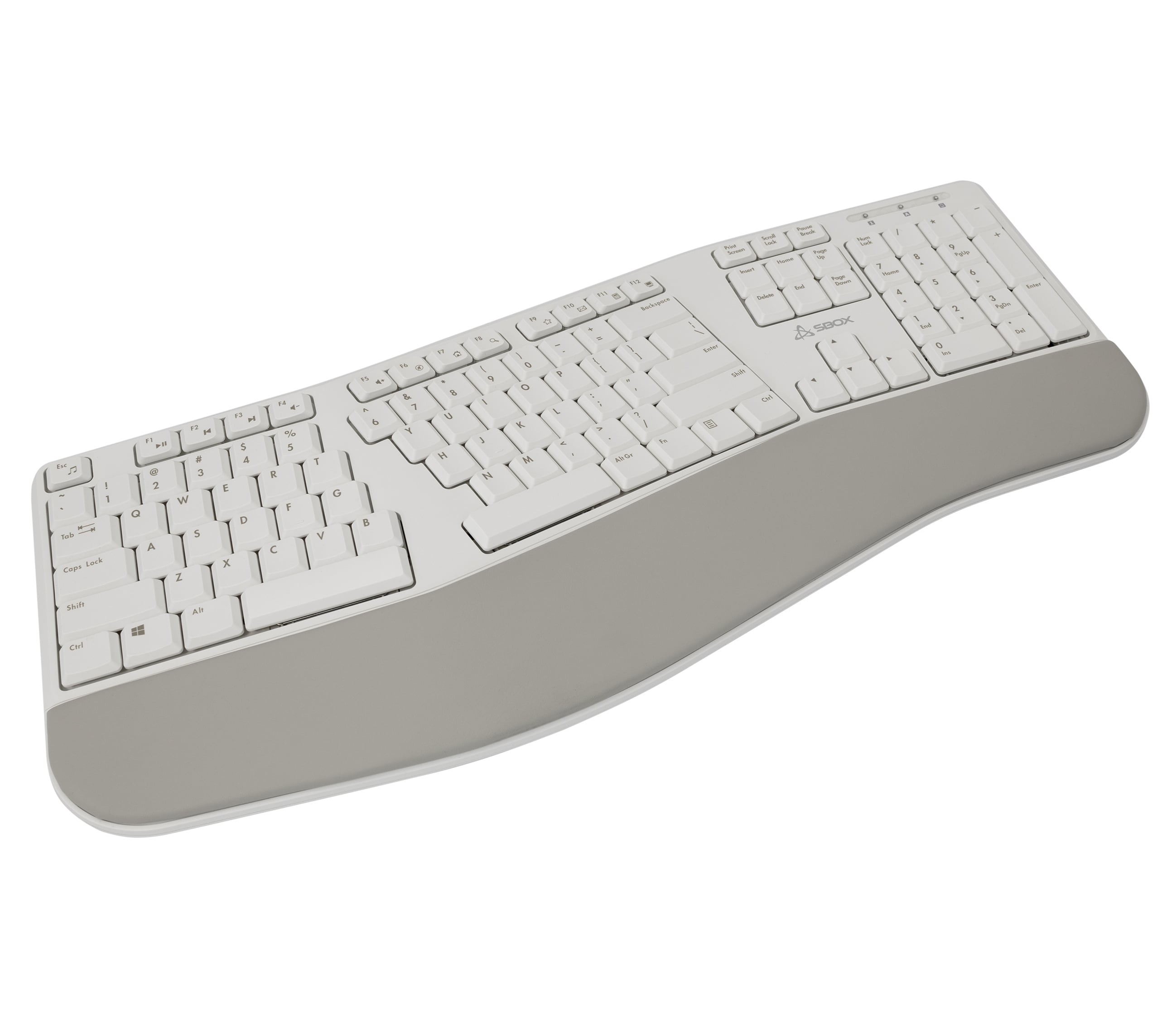Ergonomic Keyboard Wireless 105 Keys, 2,4 GHz - Sbox ICSB-WK 905 US