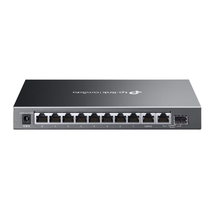 Switch 10 Porte Gigabit Easy Managed con 8 Porte PoE+, 1 SFP, 123W, ES210GMP - Omada ICTP-ES210GMP