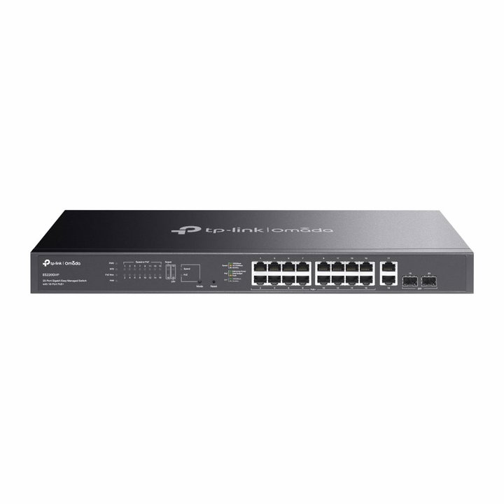 Switch 20 Porte Gigabit Easy Managed con 16 Porte PoE+ e 2 SFP, 250W - Omada ICTP-ES220GMP