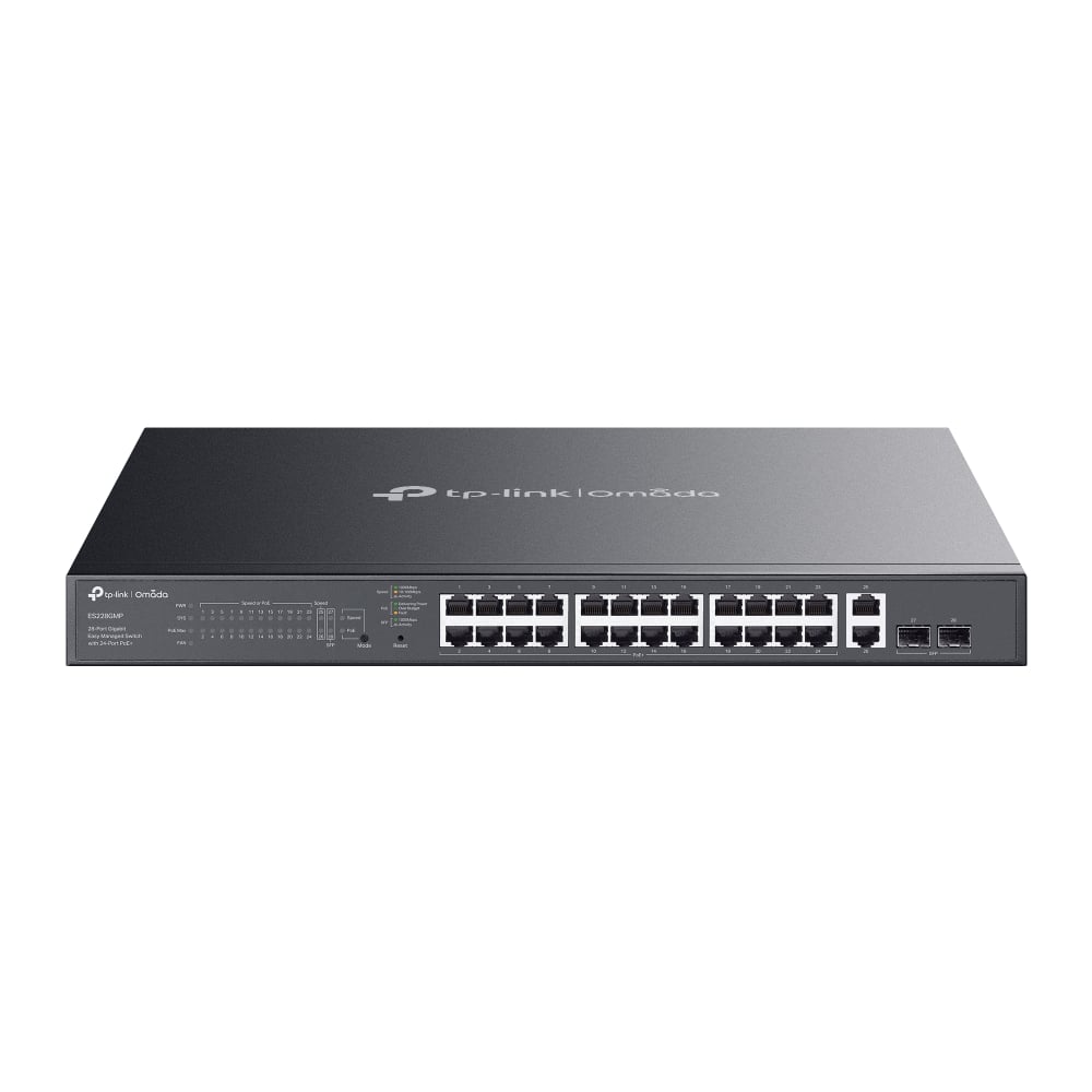 Switch 28 Gigabit Doors Easy Managed with 24 Doors PoE+, 2 SFP, 384 W - Omada ICTP-ES 228 GMP