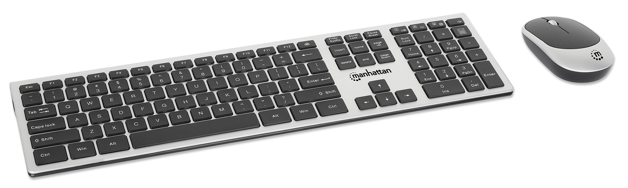 Keyboard and Mouse Wireless Kit 1200 Dpi - Manhattan ICTWC 004 -US