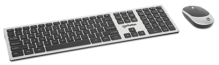 Kit Tastiera e Mouse Wireless 1200 Dpi - Manhattan ICTWC004-US
