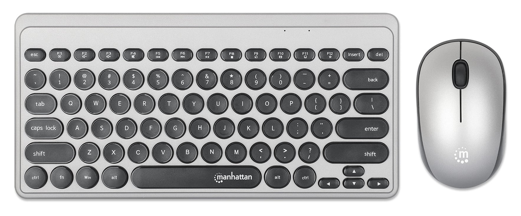 Mini Keyboard Kit Slim and Mouse Wireless 1200 Dpi - Manhattan ICTWC 005