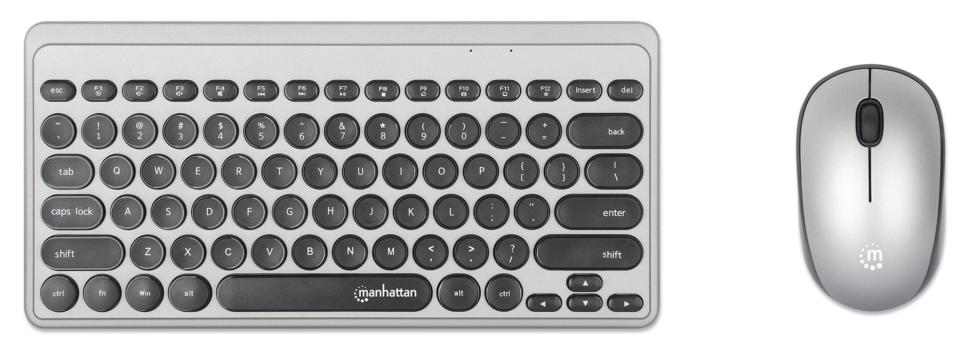 Mini Keyboard Kit Slim and Mouse Wireless 1200 Dpi - Manhattan ICTWC 005