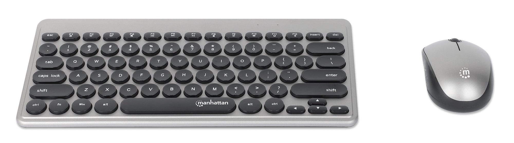 Mini Keyboard Kit Slim and Mouse Wireless 1200 Dpi - Manhattan ICTWC 005