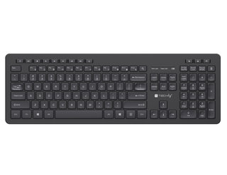 Black American Wireless Layout Keyboard - Techly ICTWC 006 -US