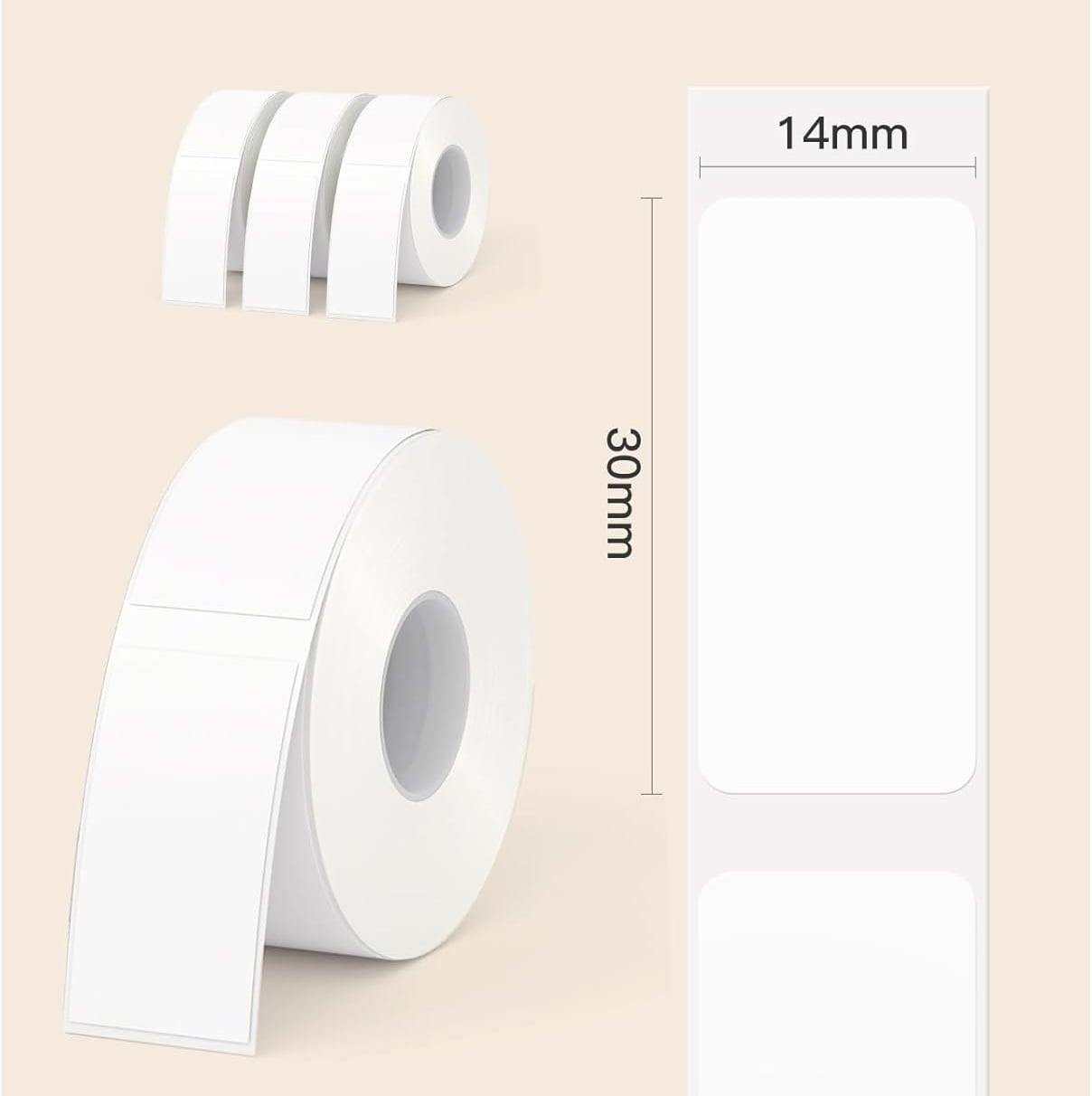 540 Etichette Ricambio Carta Termica 14x30 mm - Technaxx ICTX-5244