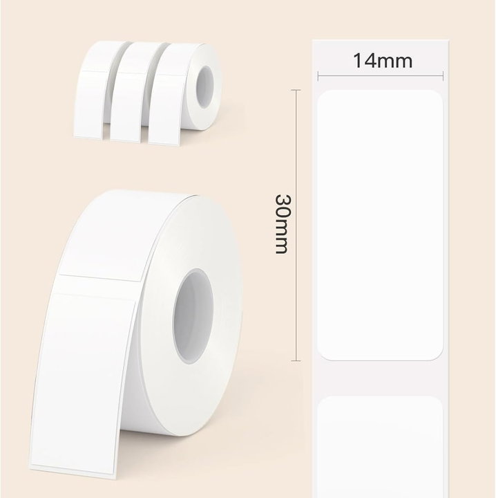 540 Labels Spare parts Thermal Paper 14 x 30 mm - Technaxx ICTX- 5244