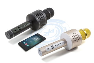 Karaoke Bluetooth microphone with TWS for Singing in Black Duet - Musicman ICTX-BTX 35 B