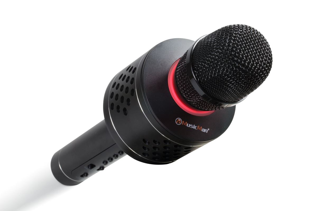 Microfono Karaoke Bluetooth con TWS per Cantare in Duetto Nero, BT-X35 - Musicman ICTX-BTX35B