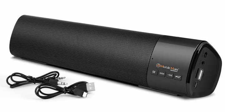 Mini Soundbar Bluetooth 5.1 with Radio FM and USB - Musicman ICTX-BTX 54