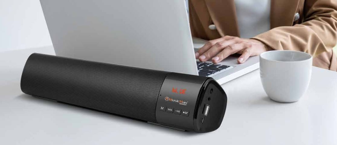 Mini Soundbar Bluetooth 5.1 with Radio FM and USB - Musicman ICTX-BTX 54