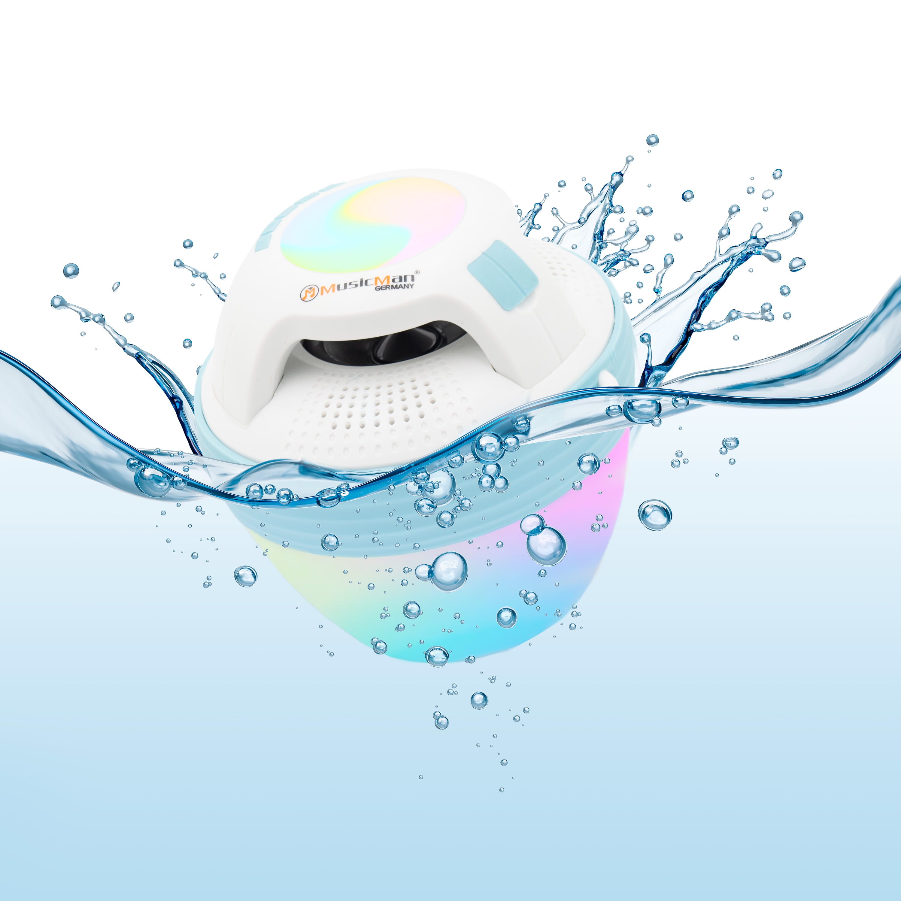 Bluetooth Speaker Waterproof Floating with Viva Voice and Colored LEDs - Musicman ICTX-BTX 60