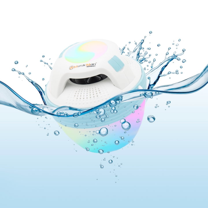 Bluetooth Speaker Waterproof Floating with Viva Voice and Colored LEDs - Musicman ICTX-BTX 60