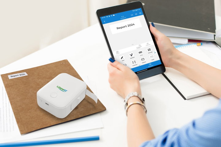 Mini Etichettatrice Stampante Termica Wireless Portatile Ricarica USB-C - Technaxx ICTX-LX048