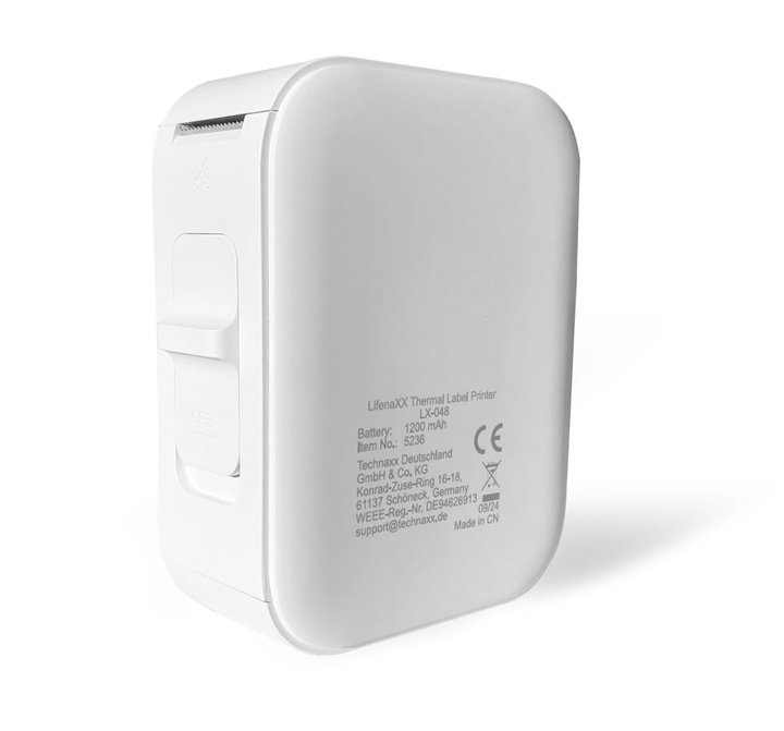 Mini Etichettatrice Stampante Termica Wireless Portatile Ricarica USB-C - Technaxx ICTX-LX048