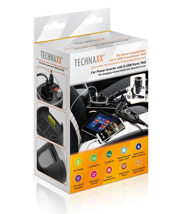 Power Inverter con 2 porte USB - Technaxx ICTX-TE13