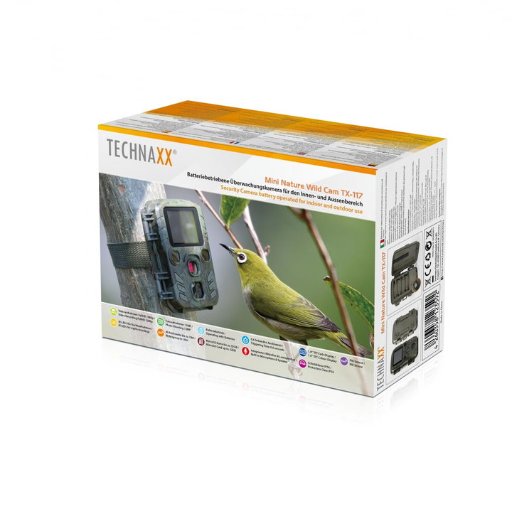 Phototrap Wild 1080 p 12 MP IP 56 PIR IR 18 m - Technaxx ICTX-TX 117