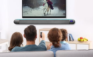 Soundbar with DAB+ Radio and FM Bluetooth V 5.0 Optics and LED Light 7 Colours - Technaxx ICTX-TX 139