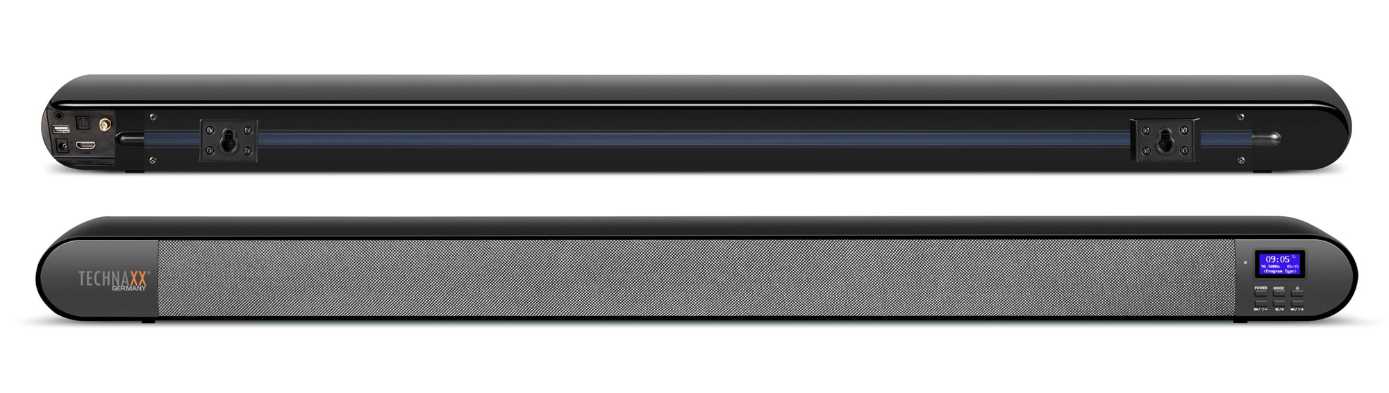 Soundbar with DAB+ Radio and FM Bluetooth V 5.0 Optics and LED Light 7 Colours - Technaxx ICTX-TX 139