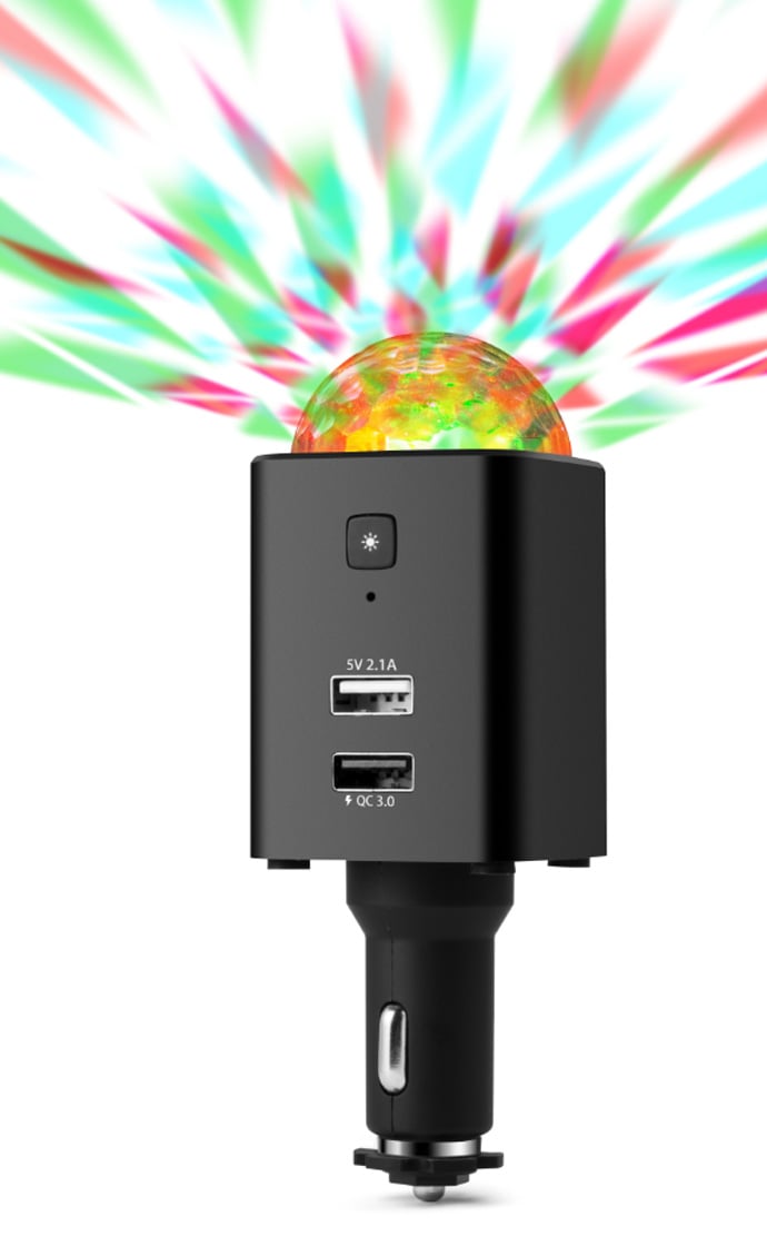 USB-C Car Charger with TX- 159 Disc Light - Technaxx ICTX-TX 159