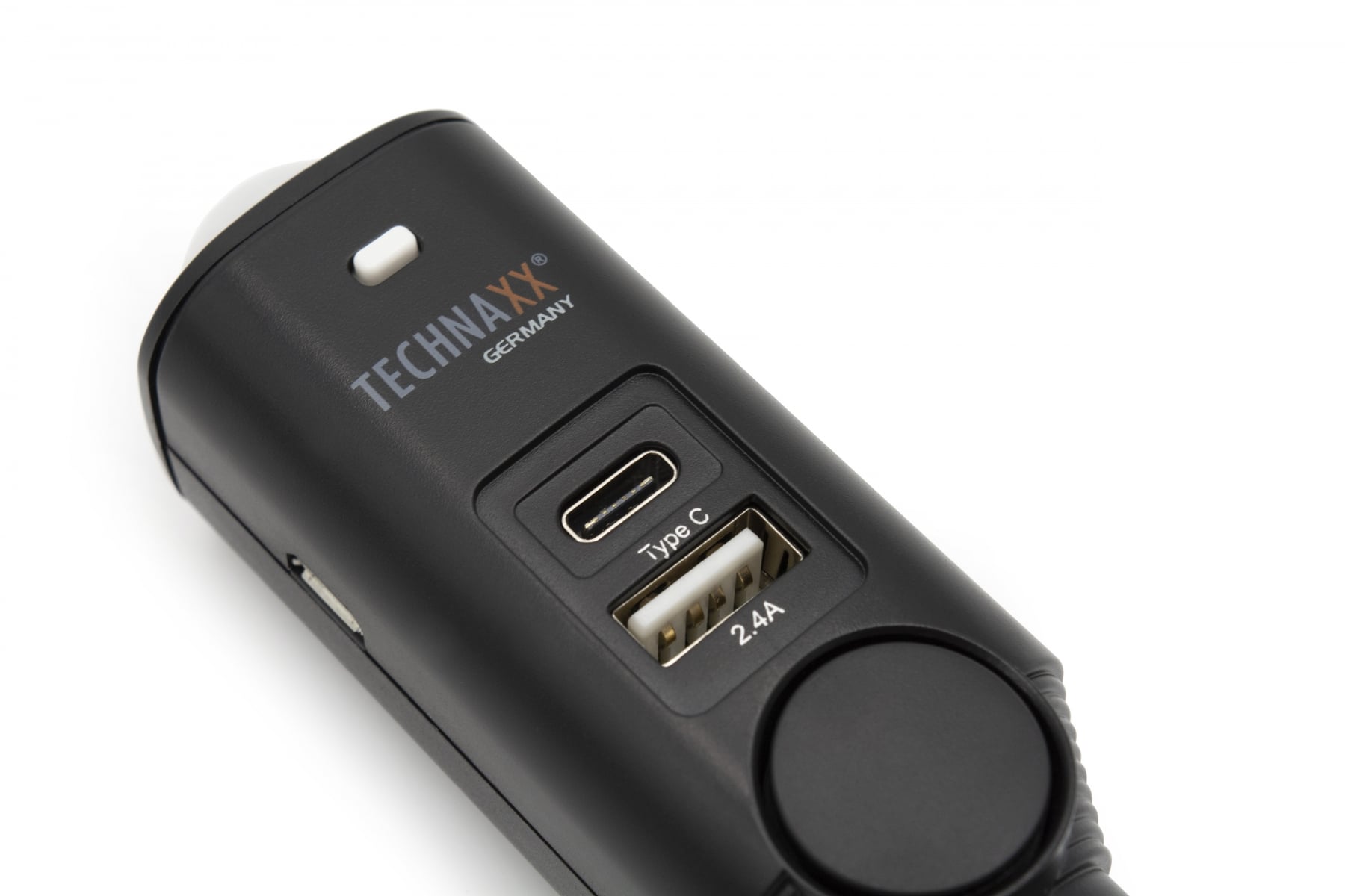 Allarme Auto Universale con Porta USB-C™ e USB-A per Presa Accendisigari Pro TX-168 - Technaxx ICTX-TX168