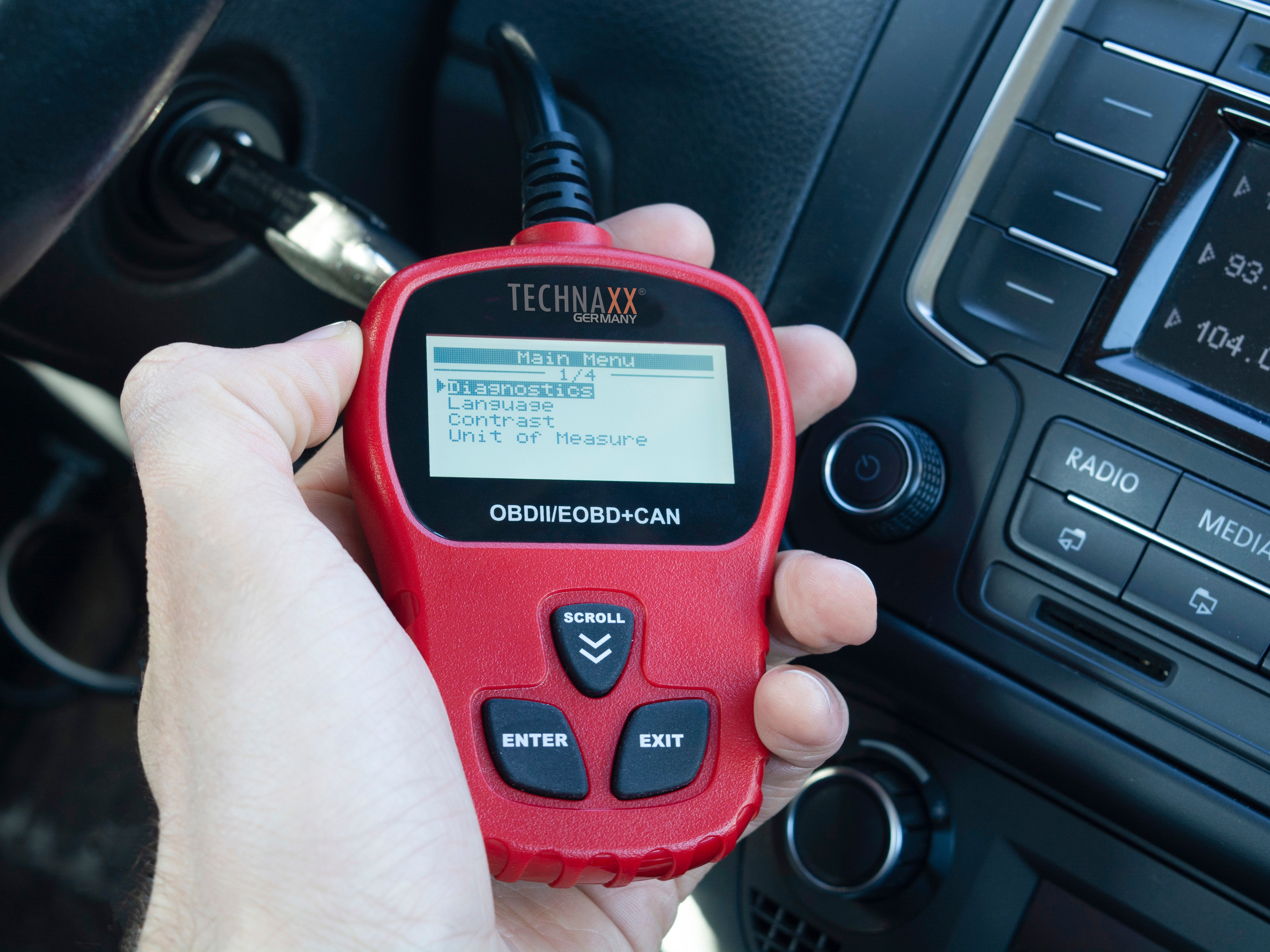 Scanner Universale Lettore di Codici OBD II Strumento di Diagnostica Auto dal 1996 - Technaxx ICTX-TX184