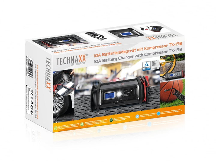 Caricabatterie 10A con Compressore 8 bar - Technaxx ICTX-TX193