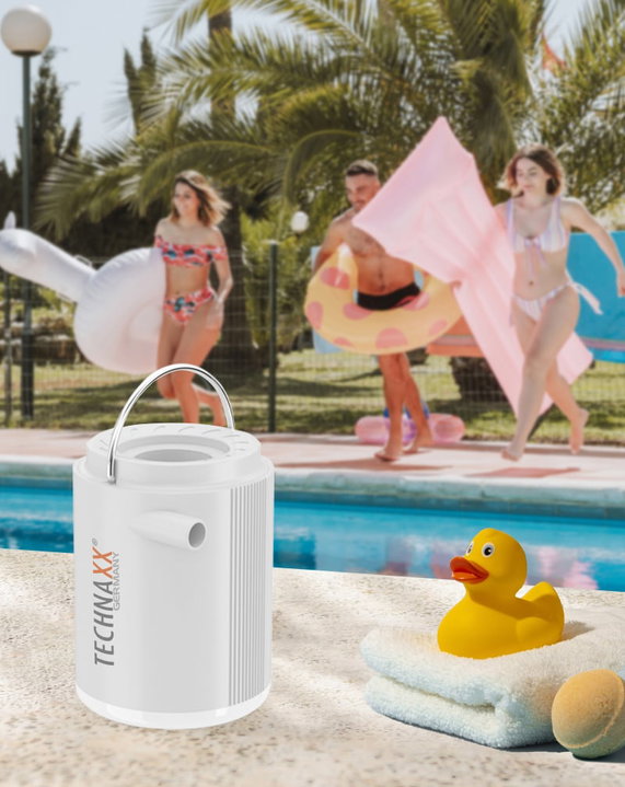 Mini Pompa ad Aria con Batteria Ricaricabile e Luce LED da Campeggio - Technaxx ICTX-TX261