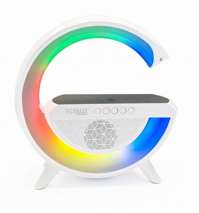 Bluetooth v 5.3 speaker with LED light and Wireless charger, TX- 264 - Technaxx ICTX-TX 264