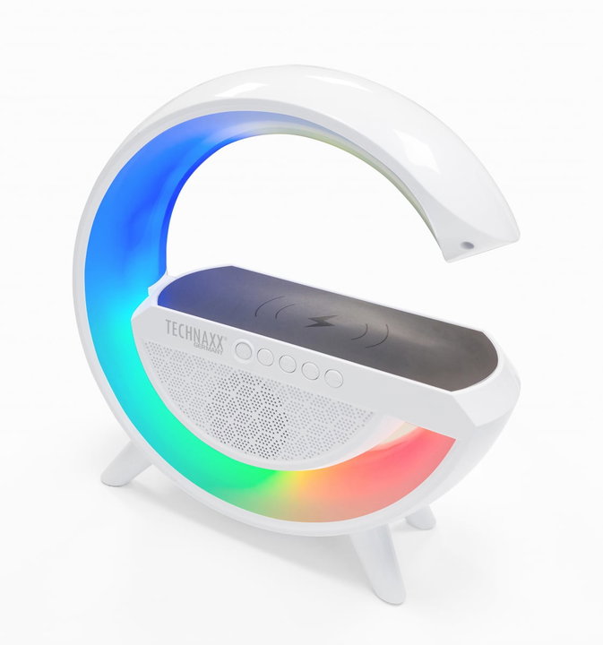 Bluetooth v 5.3 speaker with LED light and Wireless charger, TX- 264 - Technaxx ICTX-TX 264