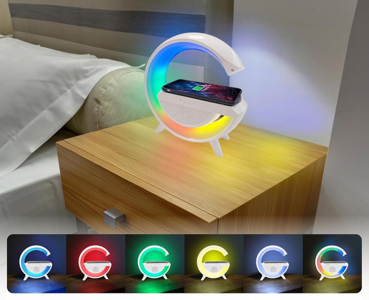 Bluetooth v 5.3 speaker with LED light and Wireless charger, TX- 264 - Technaxx ICTX-TX 264
