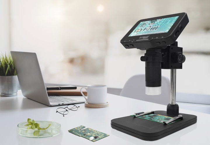 Microscopio Digitale con Display 4,3" 720p 8 LED 50x - Technaxx ICTX-TX277