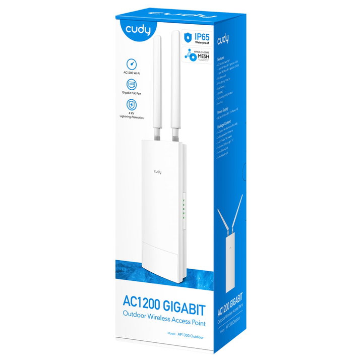 Wireless Access Point Gigabit AC 1200 for Outdoors IP 65 , AP 1300 Outdoor - Cudy ICU-AP 1300 OUT