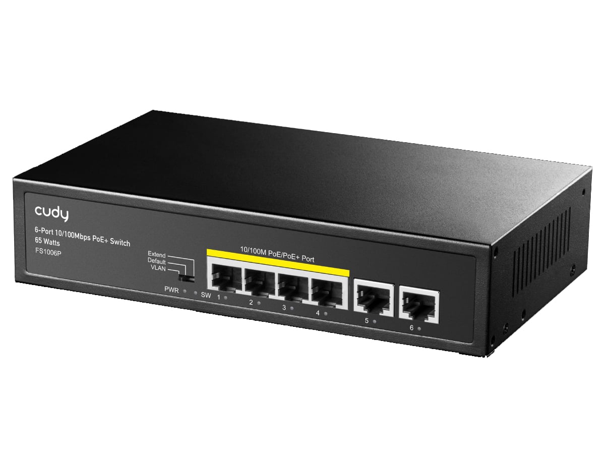 Switch PoE+ 6 Porte 10/100m 60W, FS1006P - Cudy ICU-FS1006P