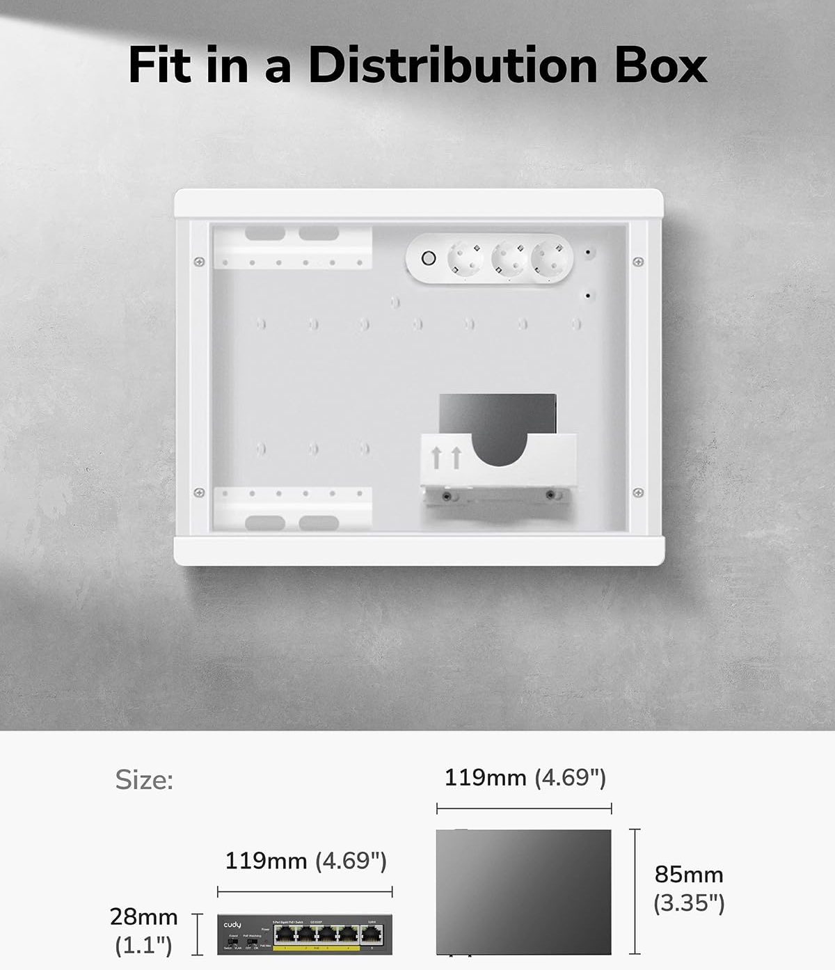 Unmanaged Switch Gigabit POE+ 5 porte 60W, GS1005P 2.0 - Cudy ICU-GS1005P