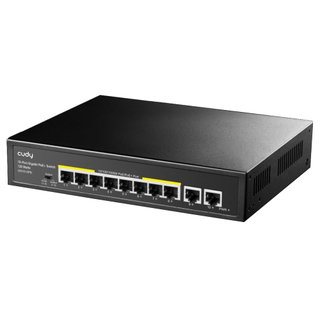Switch Gigabit PoE+ 10 Doors (8 PoE + 2 Uplink) - Cudy ICU-GS 1010 PE