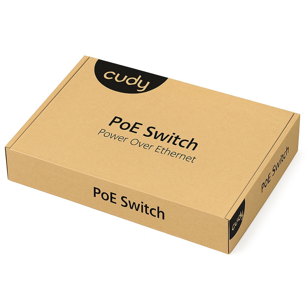 Switch Gigabit PoE+ 16 Porte con 2 Uplink GBE e 2 Gigabit SFP, GS1018PS2 Nero - Cudy ICU-GS1018PS2