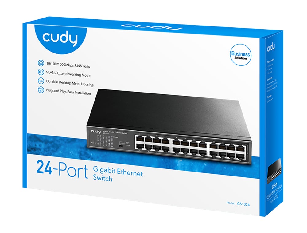 Switch Gigabit Ethernet a 24 Porte, GS1024 - Cudy ICU-GS1024