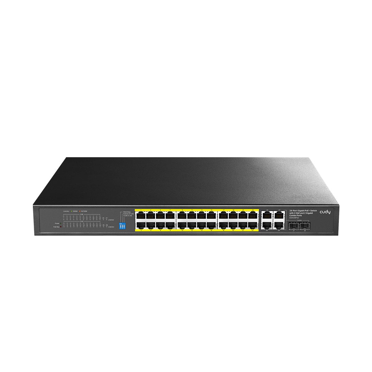 Switch Gigabit 24 Porte GbE, 2 Uplink GbE, 2 Uplink GbE/SFP Combo, GS1028PS2 - Cudy ICU-GS1028PS2