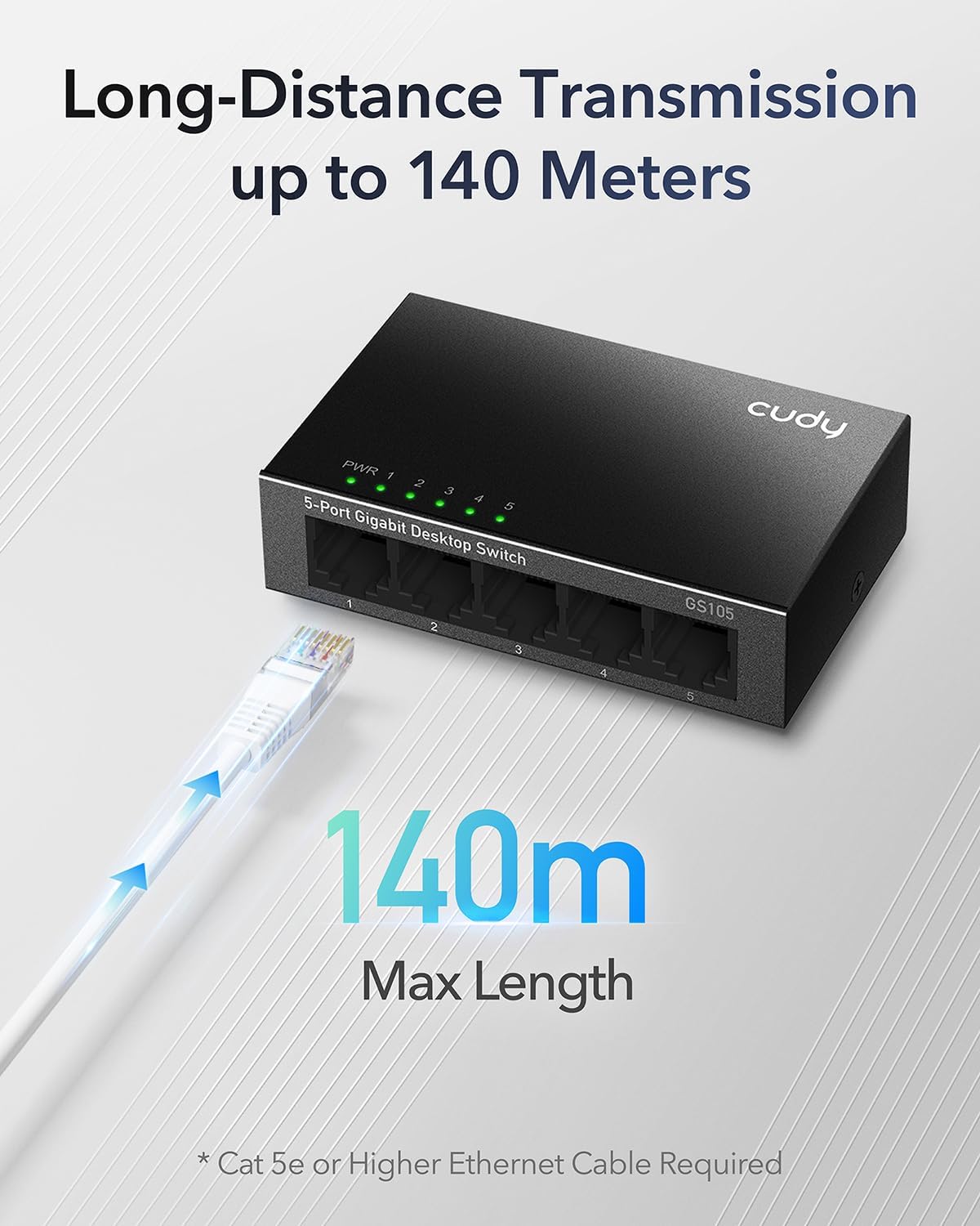Switch Desktop Gigabit a 5 Porte, GS105 - Cudy ICU-GS105