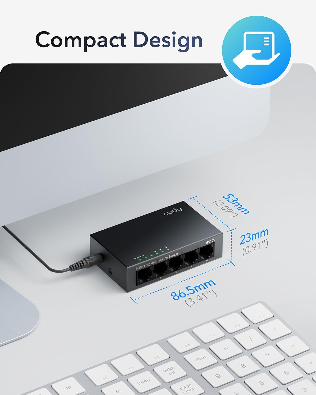 Switch Desktop Gigabit a 5 Porte, GS105 - Cudy ICU-GS105