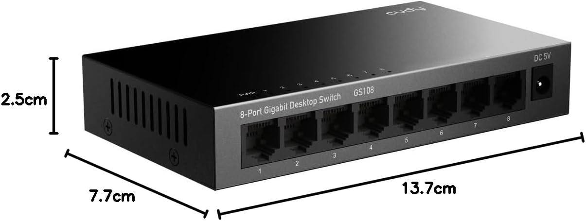 Switch Desktop Gigabit a 8 Porte, GS108 - Cudy ICU-GS108