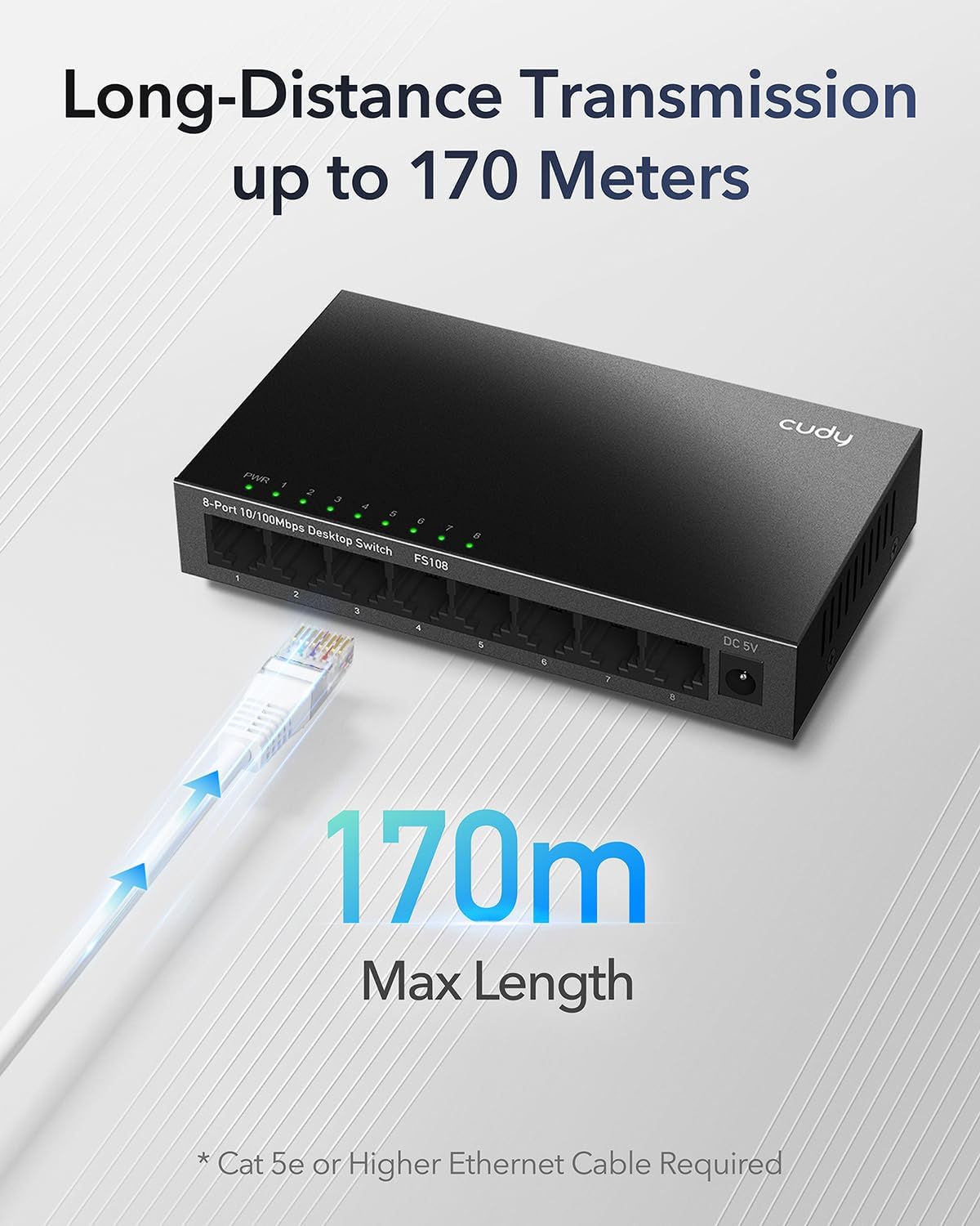 Switch Desktop Gigabit a 8 Porte, GS108 - Cudy ICU-GS108